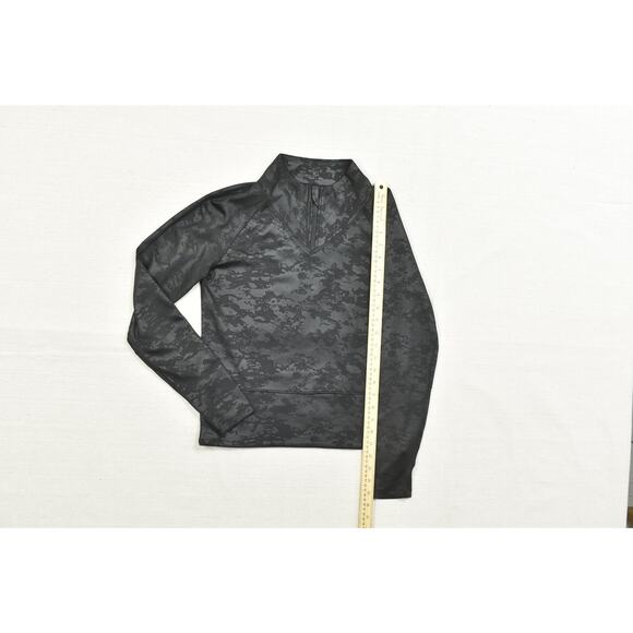 Spyder Active Black Camo 1/4 Zip Long Sleeve Pullover Regular Size S Polyester - Picture 5 of 8